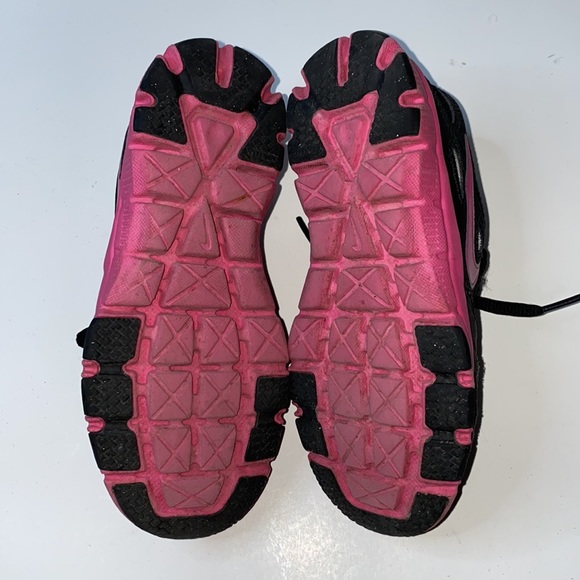 Nike Flex Supreme Black Pink kids running shoes Kid’s Size 12T - Picture 5 of 7